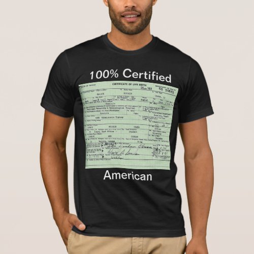 Obama Birth Certificate T_Shirt