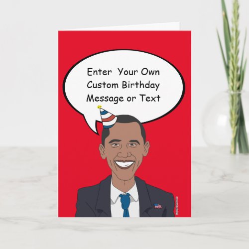 Obama Birthday Card _ Customize Your Message _ _ E