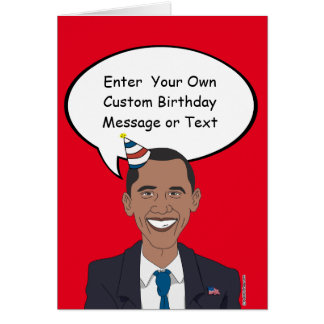 Barack Obama Birthday Cards | Zazzle