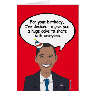 Funny Obama Birthday Cards | Zazzle