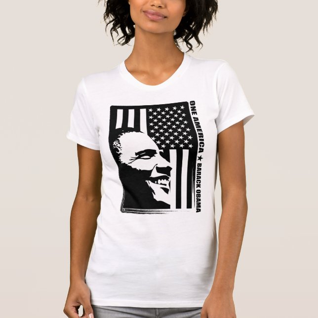 Obama Black and White T-Shirt (Front)