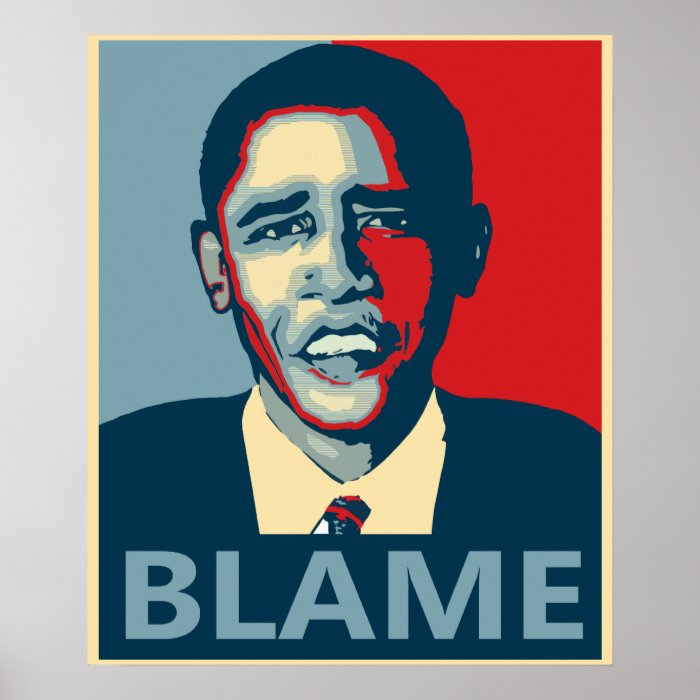 Obama Blame Print