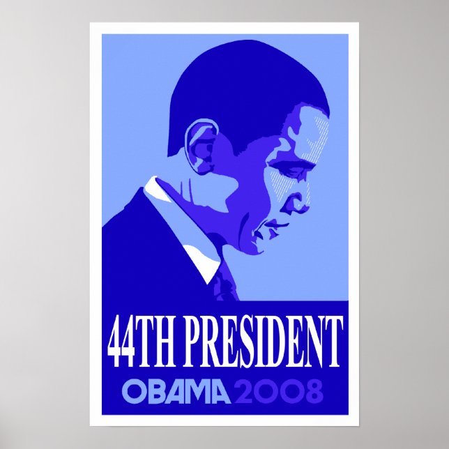 Obama Blue 44th President Poster 3 (Front)