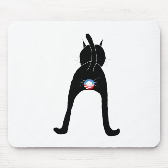 Obama Cat Mouse Pad (Front)