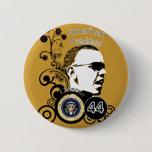 Obama Change BackGround Color Pinback Button