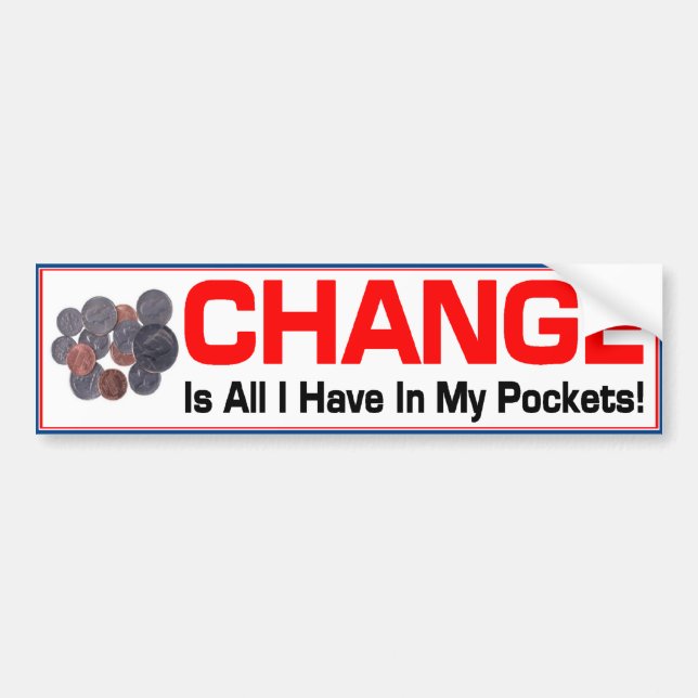 Obama Change Bumper Sticker (Front)