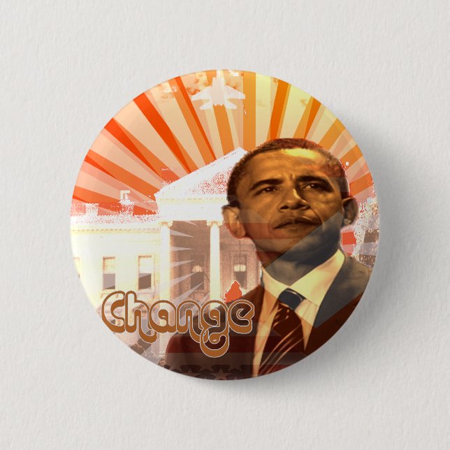 Obama Change Button (Front)