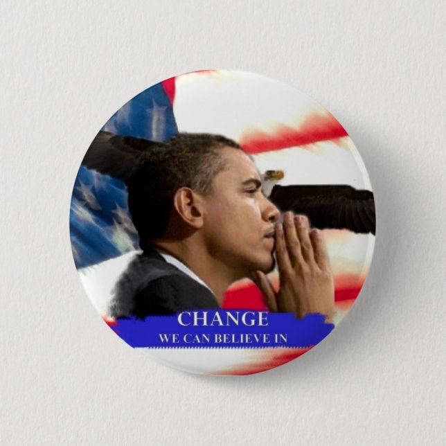 Obama Change Pinback Button (Front)