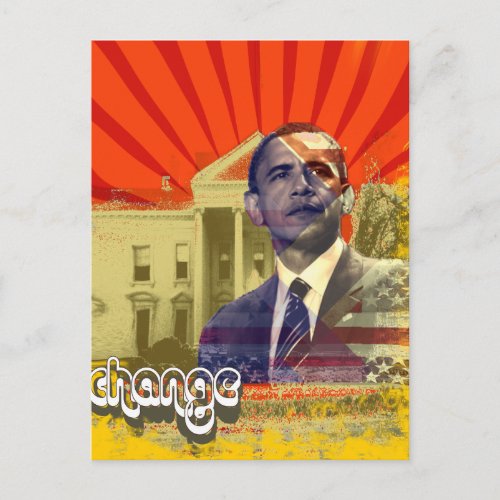 Obama Change _ Postcard
