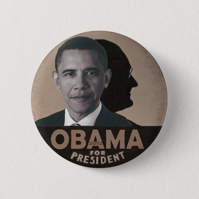 Obama channels FDR Button (Front)