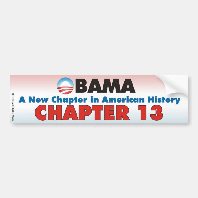 Obama - Chapter 13 Bumper Sticker (Front)