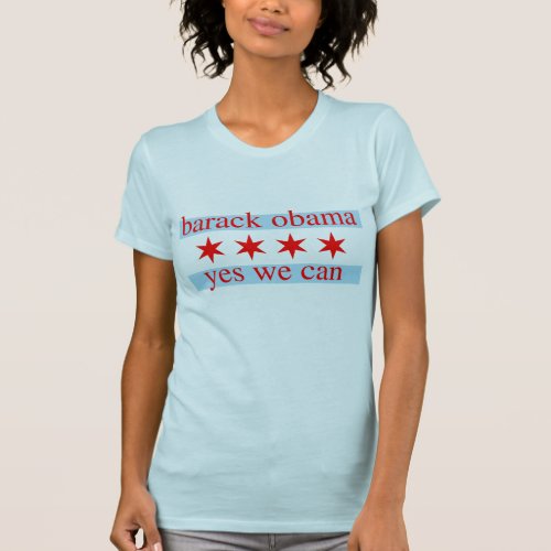 Obama Chicago Flag t shirts