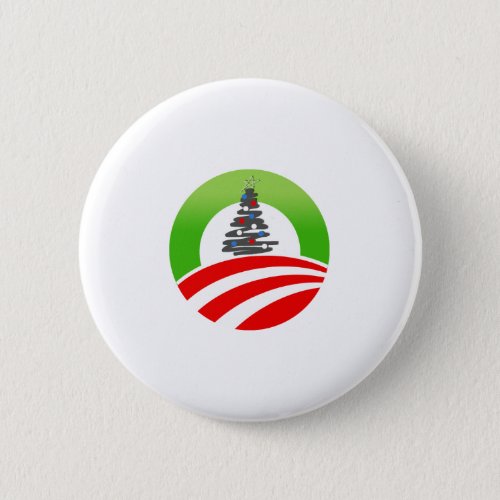 Obama Christmas Button
