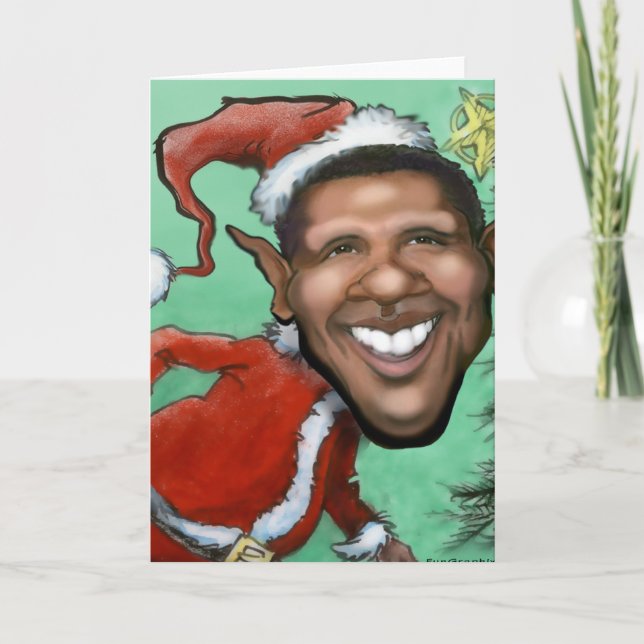 Obama Christmas Holiday Card (Front)