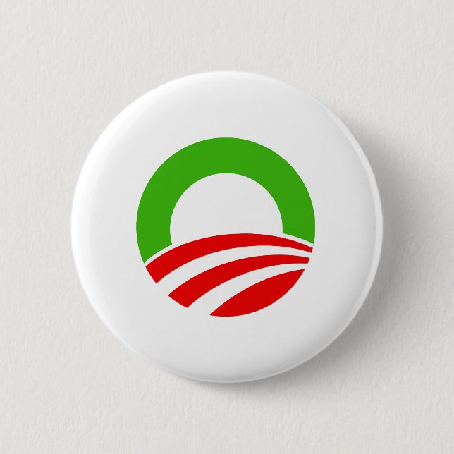 Obama Christmas Pinback Button (Front)