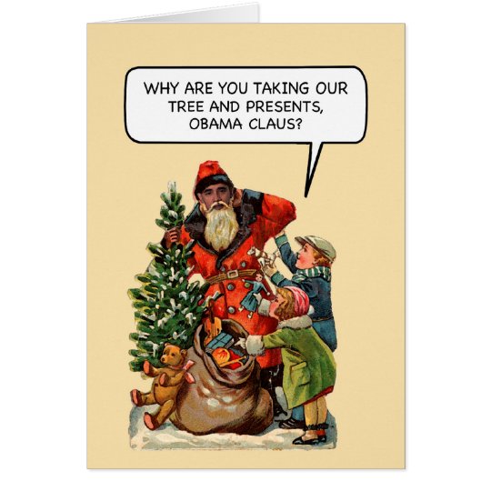 Obama Claus Funny Christmas Card
