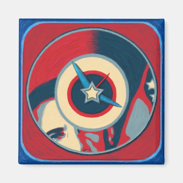 Obama Clock Magnet (Front)