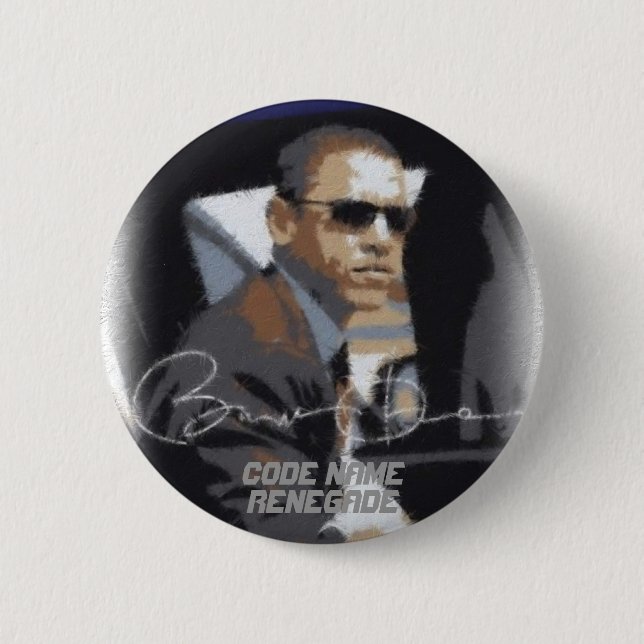 Obama Code Name Renegade Button (Front)