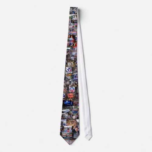 Obama Collage Tie