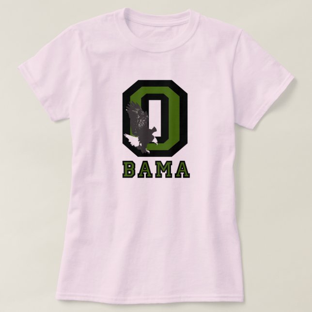 Obama College Style Womens Top Shirt (Design Front)