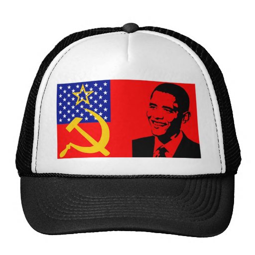 Obama Communist Flag Trucker Hat | Zazzle