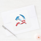 Obama Communist Symbol Square Sticker (Envelope)