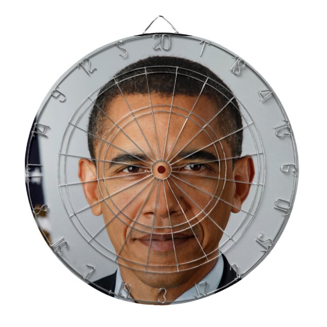 Obama Dartboard With Darts (Front)