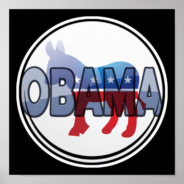 Obama Democrat Design Poster (Front)