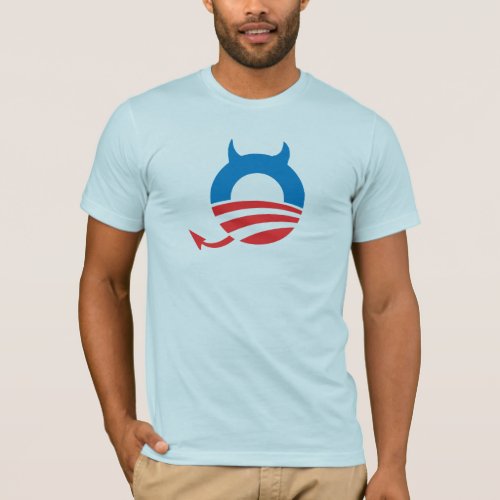 Obama Devil blue T_Shirt