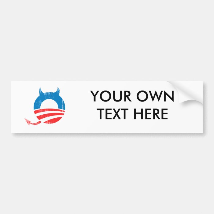 Obama Devil Bumper Sticker