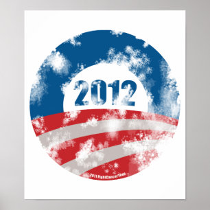 Obama Distressed Symbol Poster