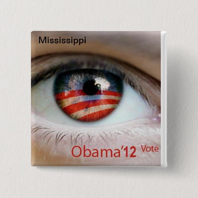 Obama Eye Button (Front)