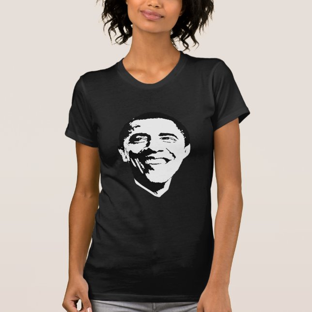 Obama Face / Obama Portrait T-Shirt (Front)