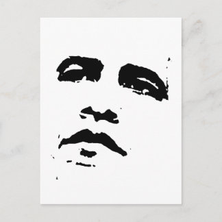 Obama Face T-shirt Postcard