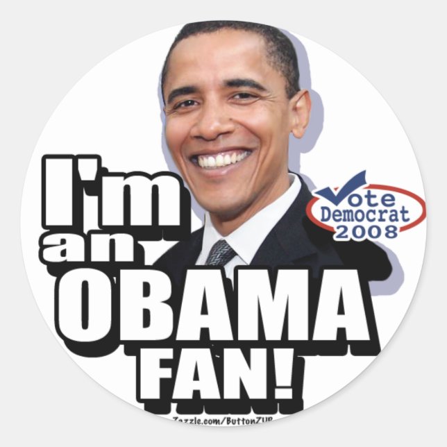 Obama Fan Sticker  (Front)
