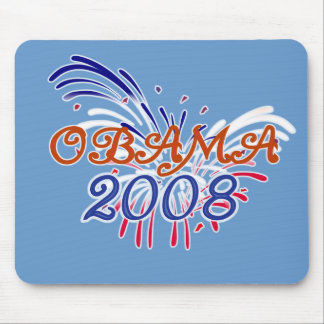 Obama Fire WorksMousepad Mouse Pad
