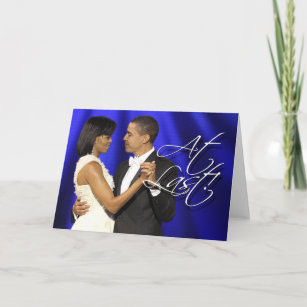 Obama First Dance - At Last Card