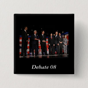 Obama-First Debate Pinback Button