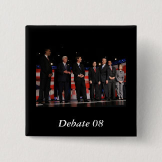 Obama-First Debate Pinback Button