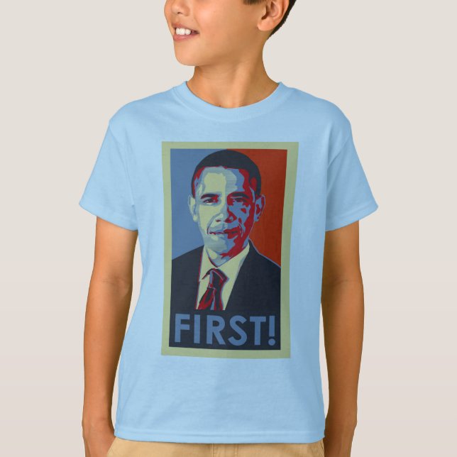 Obama FIRST! Kid's tee (Front)