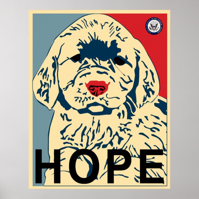 obama first puppy -  hope poster (Front)