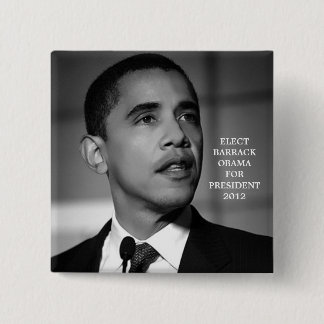 OBAMA FOR PRESIDENT 2012 BUTTON
