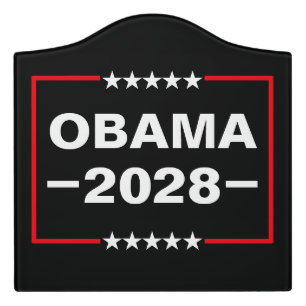 Obama for President 2028 Door Sign