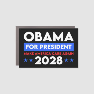 Obama For President 2028 Make America Care Again Car Magnet
