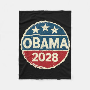 Obama For President 2028 Obama 2028 Fleece Blanket
