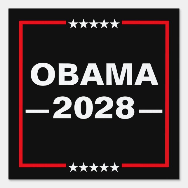 Obama for President 2028 Sign (Front)