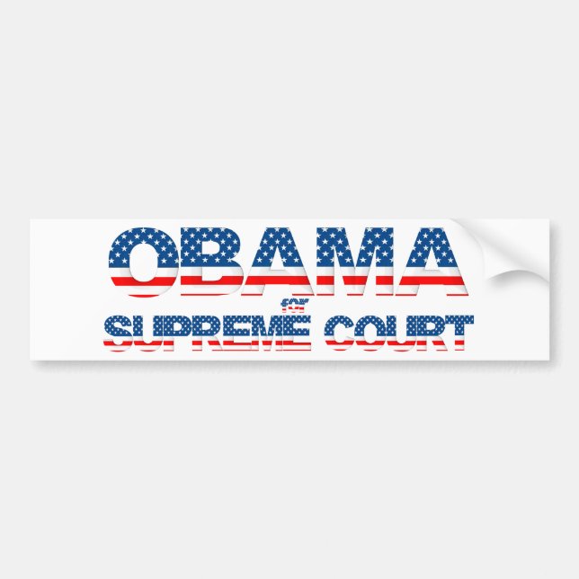 Obama for Supreme Court Bumper Sticker (Front)