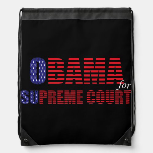 Obama for Supreme Court Drawstring Bag