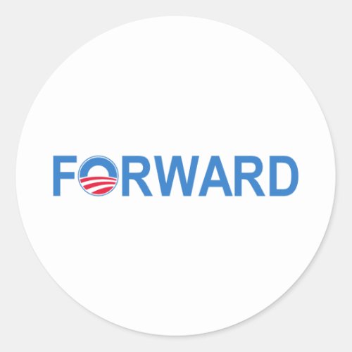 Obama Forward Classic Round Sticker