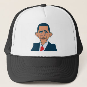 Obama - funny portrait trucker hat